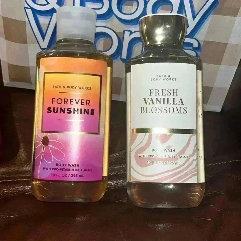 🆕 Bath & Body Works Forever Sunshine and Fresh Vanilla Blossoms Body Wash